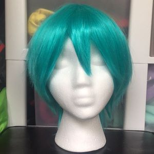 Male Hatsune Miku Vocaloid Teal Short Cosplay Wig